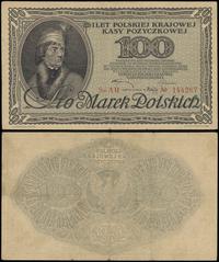 100 marek polskich 15.02.1919, seria AH, numerac