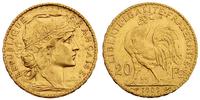 20 franków 1909, złoto 6.43 g