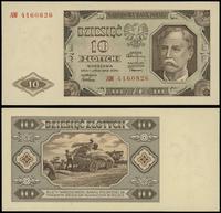 10 złotych 1.07.1948, seria AW, numeracja 416082