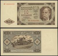 10 złotych 1.07.1948, seria AY, numeracja 226239