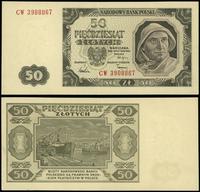 50 złotych 1.07.1948, seria CW, numeracja 390806