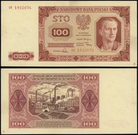 100 złotych 1.07.1948, seria DT, numeracja 19220