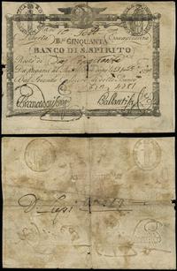 50 baiocchi 1798, papier ze znakiem wodnym, Pick