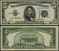 5 dolarów 1934, niebieska pieczęć, podpisy: Juli