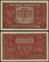 1 marka polska 23.08.1919, seria I-GW, numeracja
