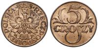 5 groszy  1938, Warszawa, wyśmienite, Parchimowi