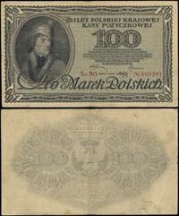 100 marek polskich 15.02.1919, seria BG, numerac