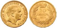 20 dinarów 1879, złoto 6.43 g