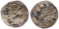denar po 1166 roku (?), Aw: Książę na tronie, tr