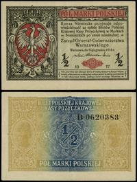 1/2 marki polskiej 9.12.1916, "Generał" seria B,