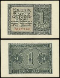 1 złoty 1.08.1941, seria BC, numeracja 4227560, 