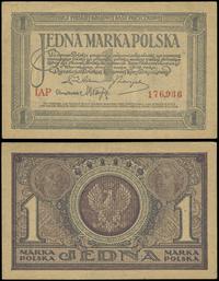 1 marka polska 17.05.1919, seria IAP, numeracja 