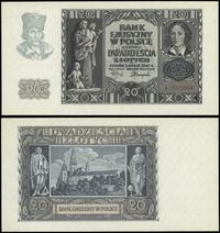 20 złotych 1.03.1940, seria L, numeracja 3722669