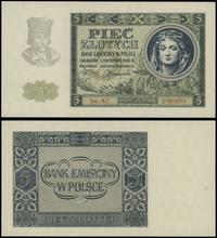 5 złotych 1.08.1941, seria AC, numeracja 2780853