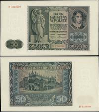 50 złotych 1.08.1941, seria B, numeracja 2728098