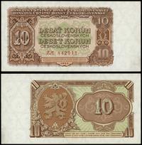 10 koron 1953, seria ZM, numeracja 842911, zgięt