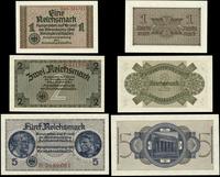 Niemcy, zestaw: 1, 2, 5, 20 i 50 reichsmark, 1939