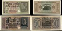 Niemcy, zestaw: 1, 2, 5, 20 i 50 reichsmark, 1939