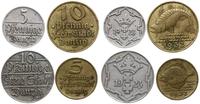 zestaw 4 monet o nominałach: 5 fenigów (1923 i 1