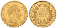 5 franków 1858/A, złoto 1.59 g