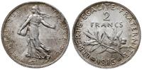 2 franki 1915, Paryż, srebro "835", 10.02 g, Gad