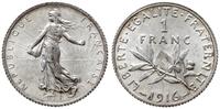 1 frank 1916, Paryż, srebro "835", 5.01 g, Gadou