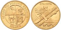 10.000 kronur 1974, złoto 15.66 g