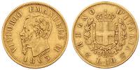 10 lirów 1863, złoto 3.18 g
