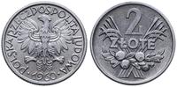 2 złote 1960, Warszawa, aluminium, bardzo ładne,