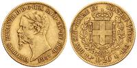20 lirów 1857, Turyn, złoto 6.41 g