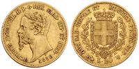 20 lirów 1858, Genua, złoto 6.44 g