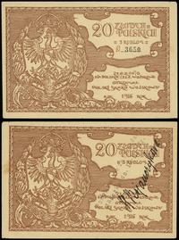 20 złotych polskich = 3 ruble 1916, numeracja 36