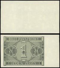 1 złoty 1.10.1938, błąd druku - papier ze znakie