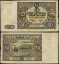 50 złotych 15.05.1946, seria S 4390498, kilkakro
