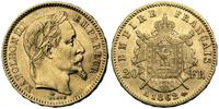 20 franków 1862, Paryż, złoto, 6.44 g