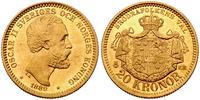 20 koron 1889, złoto 8.96 g
