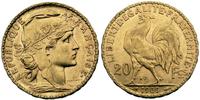 20 franków 1909, Paryż, złoto, 6.44 g