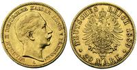 20 marek 1889, Berlin, złoto 7. 95 g