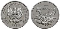 Polska, 5 groszy, 1990