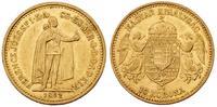 10 koron 1892, złoto 3.36 g