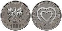 1.000 złotych 1985, Warszawa, PRÓBA, NIKIEL, Pom