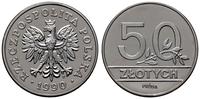 50 złotych 1990, Warszawa, PRÓBA, NIKIEL, nikiel