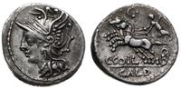 denar 104 pne, Rzym, Aw: Głowa Romy w hełmie w l