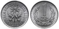1 złoty 1972, Warszawa, aluminium, wyśmienicie z