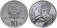10 złotych 1998, Warszawa, Zygmunt III Waza (158