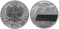 10 złotych 2001, Warszawa, Rok 2001, srebro 32 m