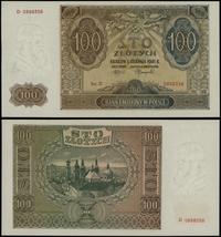 100 złotych 1.08.1941, seria D 0898355, lekko pr