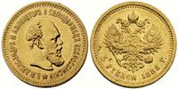 5 rubli 1888, Petersburg, złoto, 6.43 g