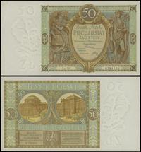 50 złotych 1.09.1929, seria DF, 6791455, ślad po