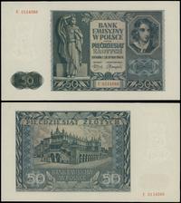 50 złotych 1.08.1941, seria E, numeracja 0114566